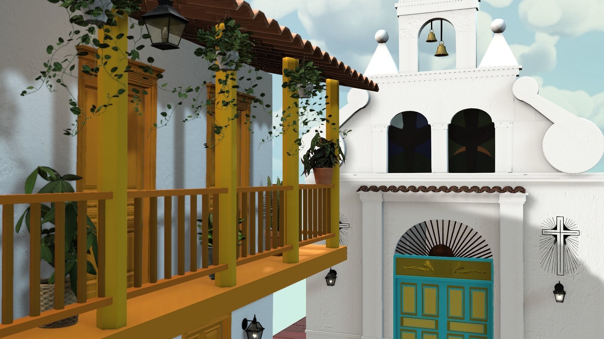 PUEBLITO PAISA - MEDELLIN - COLOMBIA 3D model_2