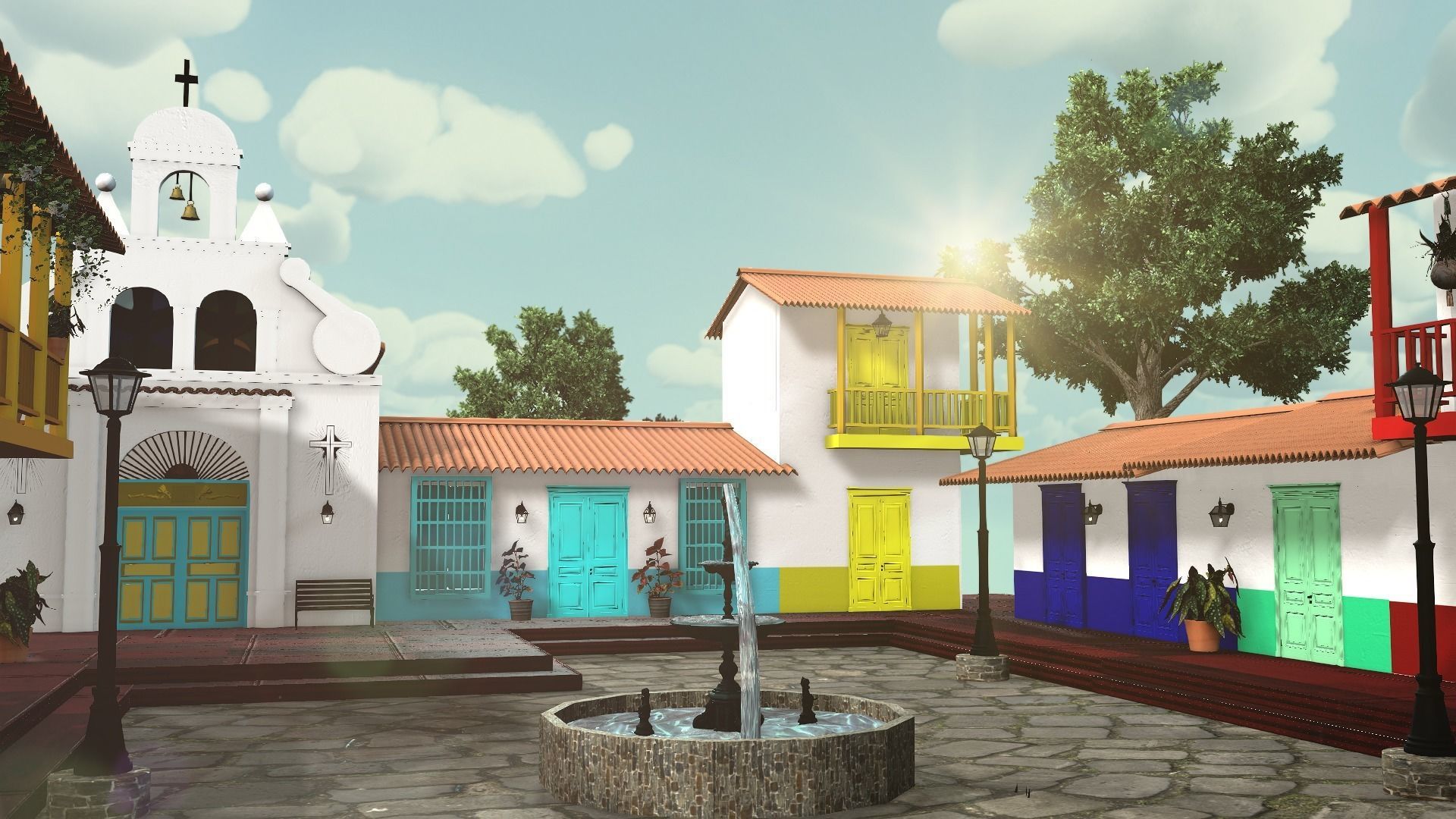 PUEBLITO PAISA - MEDELLIN - COLOMBIA 3D model_1