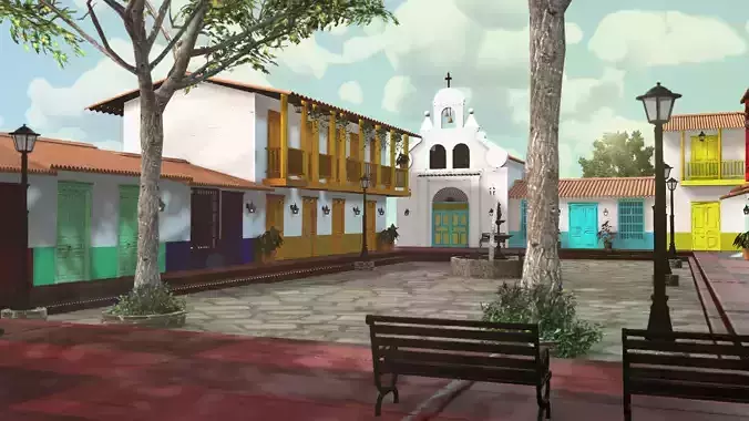 PUEBLITO PAISA - MEDELLIN - COLOMBIA 3D model