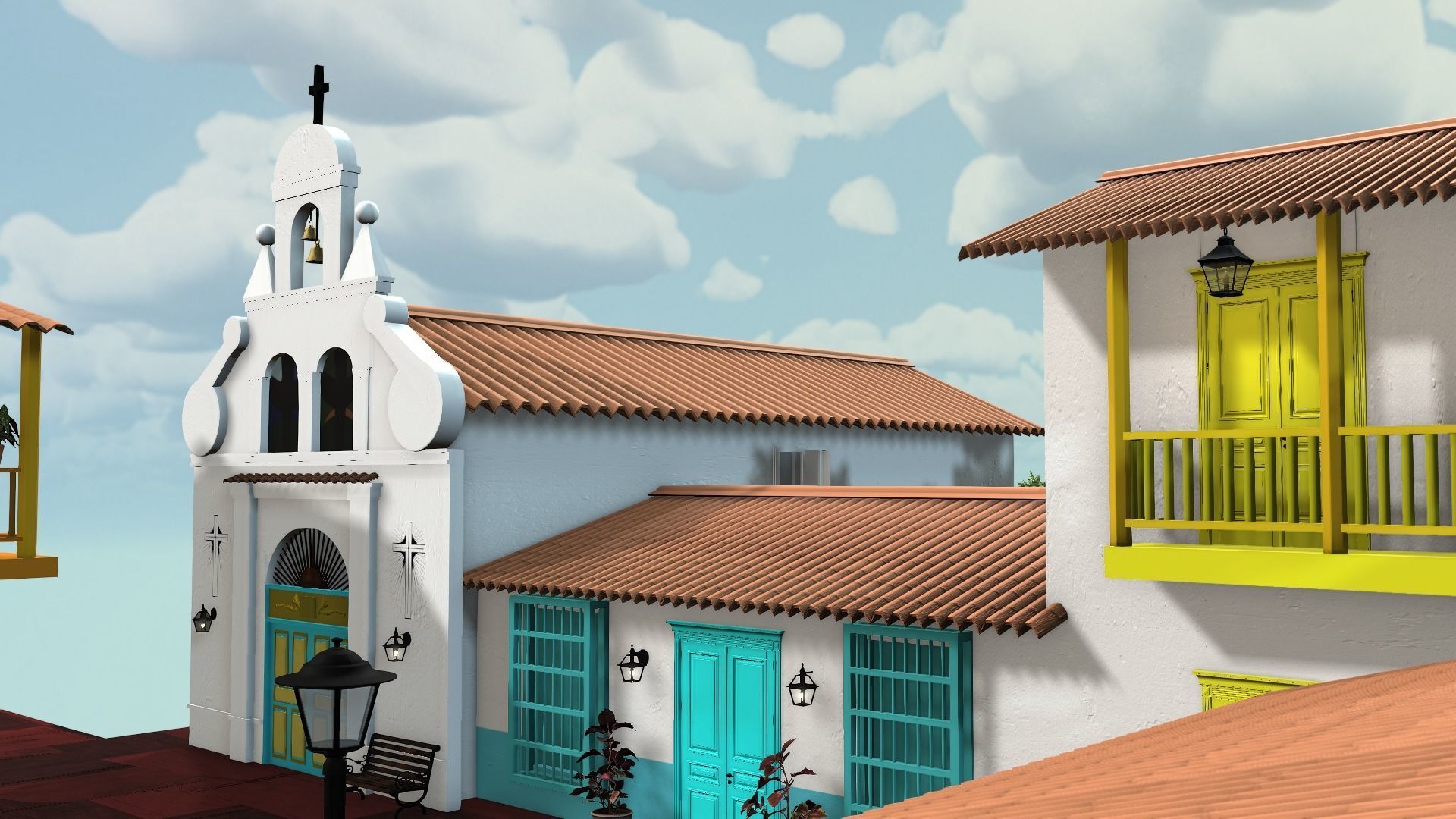 PUEBLITO PAISA - MEDELLIN - COLOMBIA 3D model_4