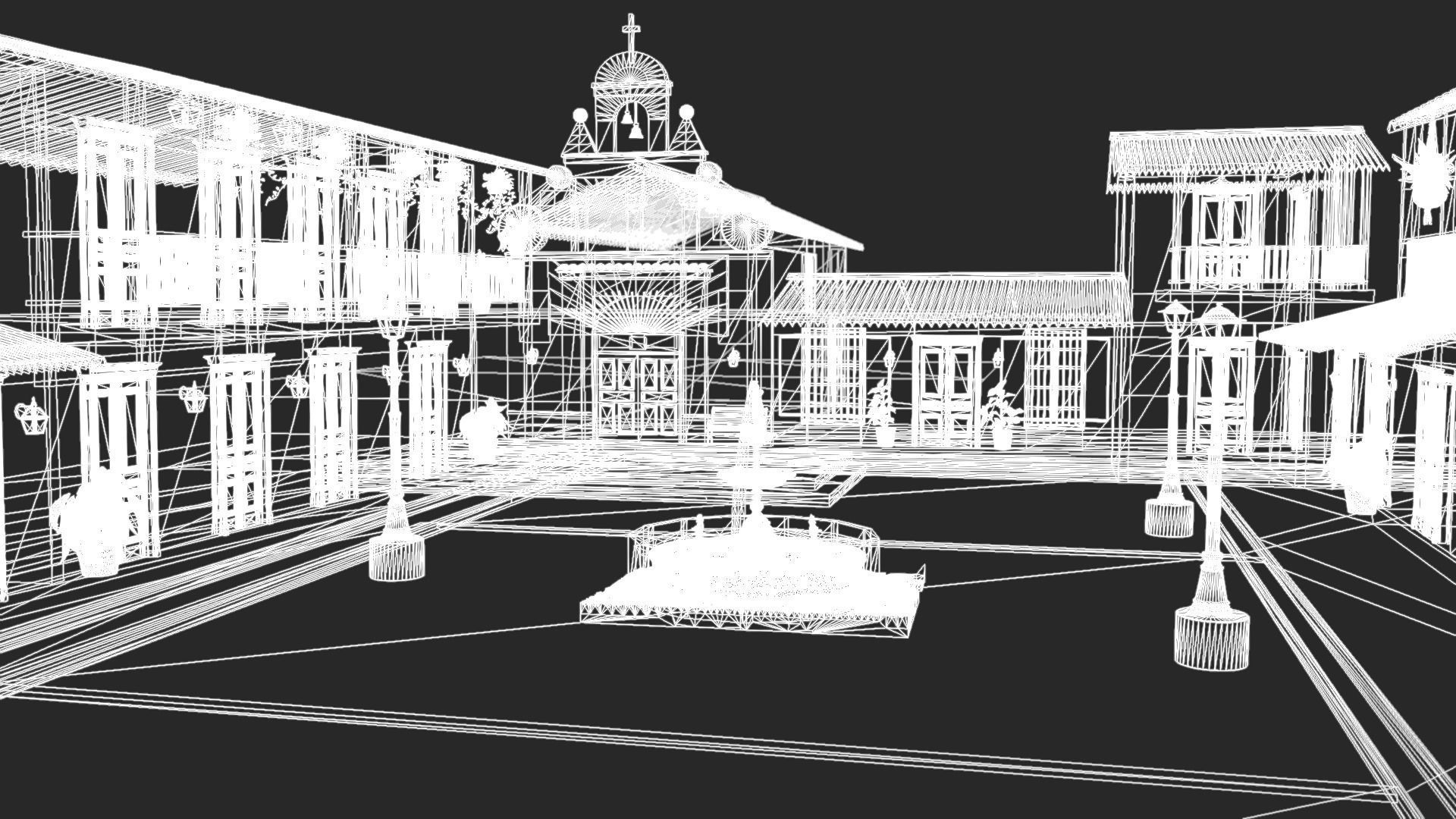 PUEBLITO PAISA - MEDELLIN - COLOMBIA 3D model_6