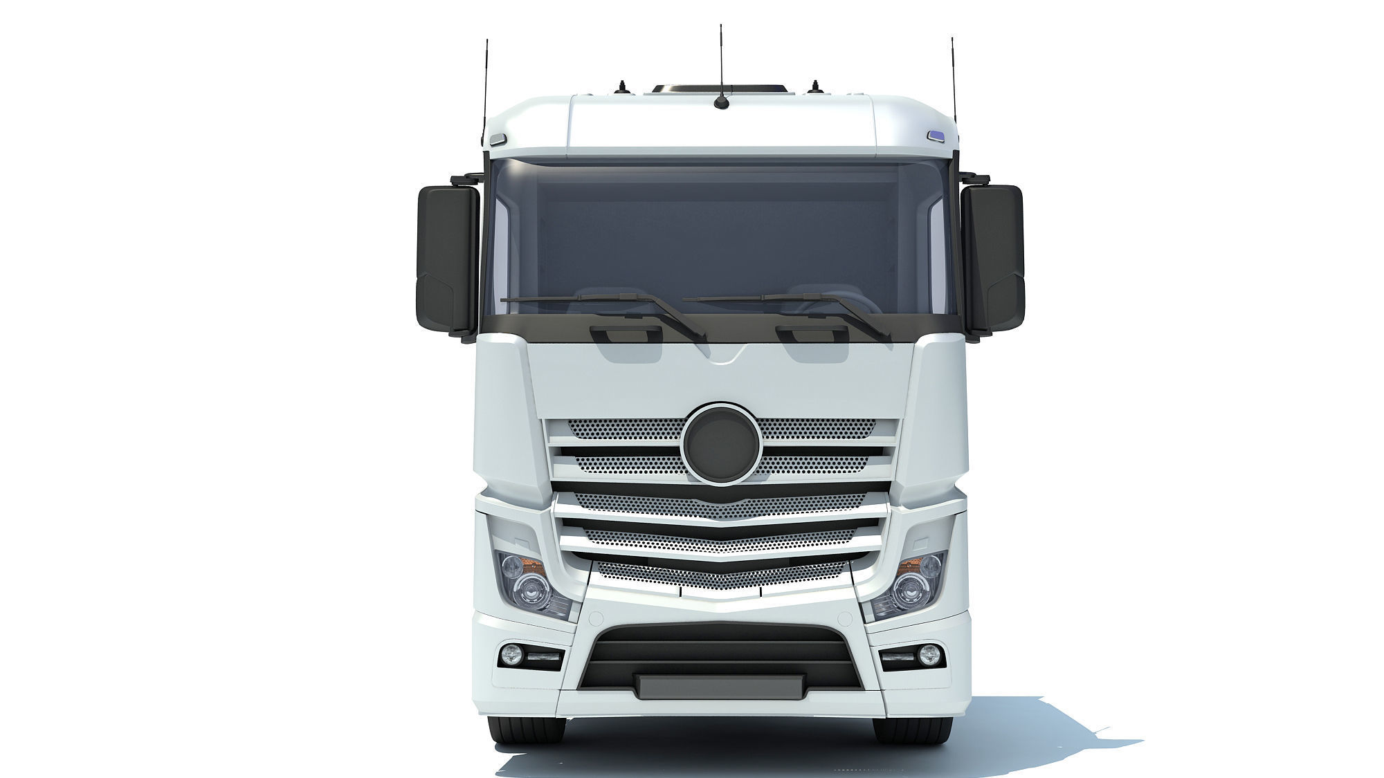 Generic Semi Truck 3D model_10