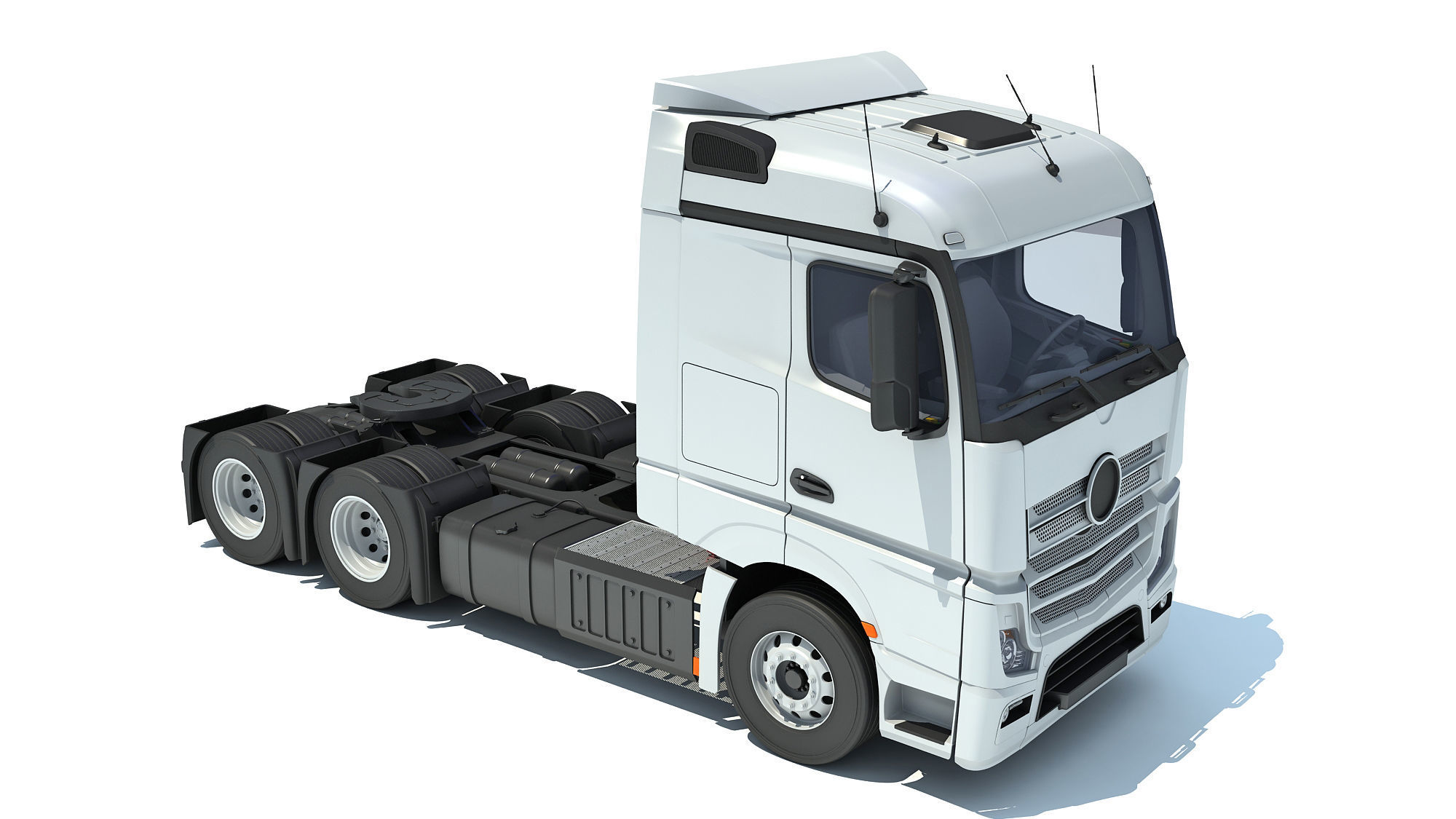 Generic Semi Truck 3D model_8