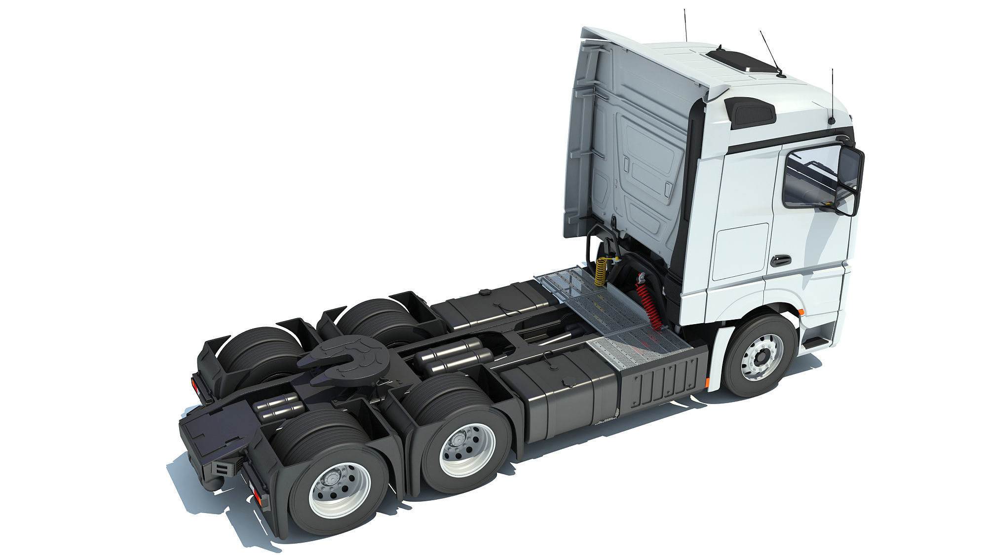 Generic Semi Truck 3D model_5