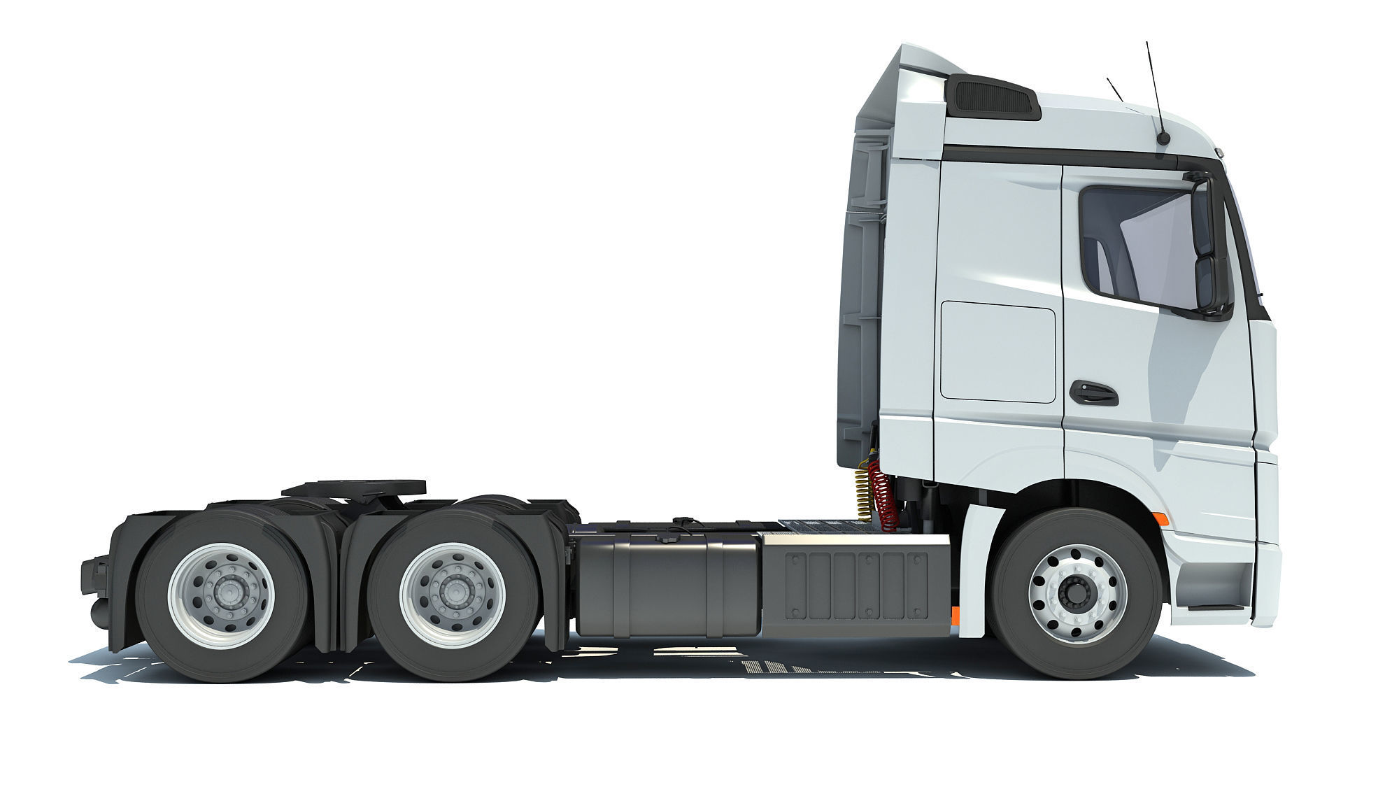 Generic Semi Truck 3D model_6