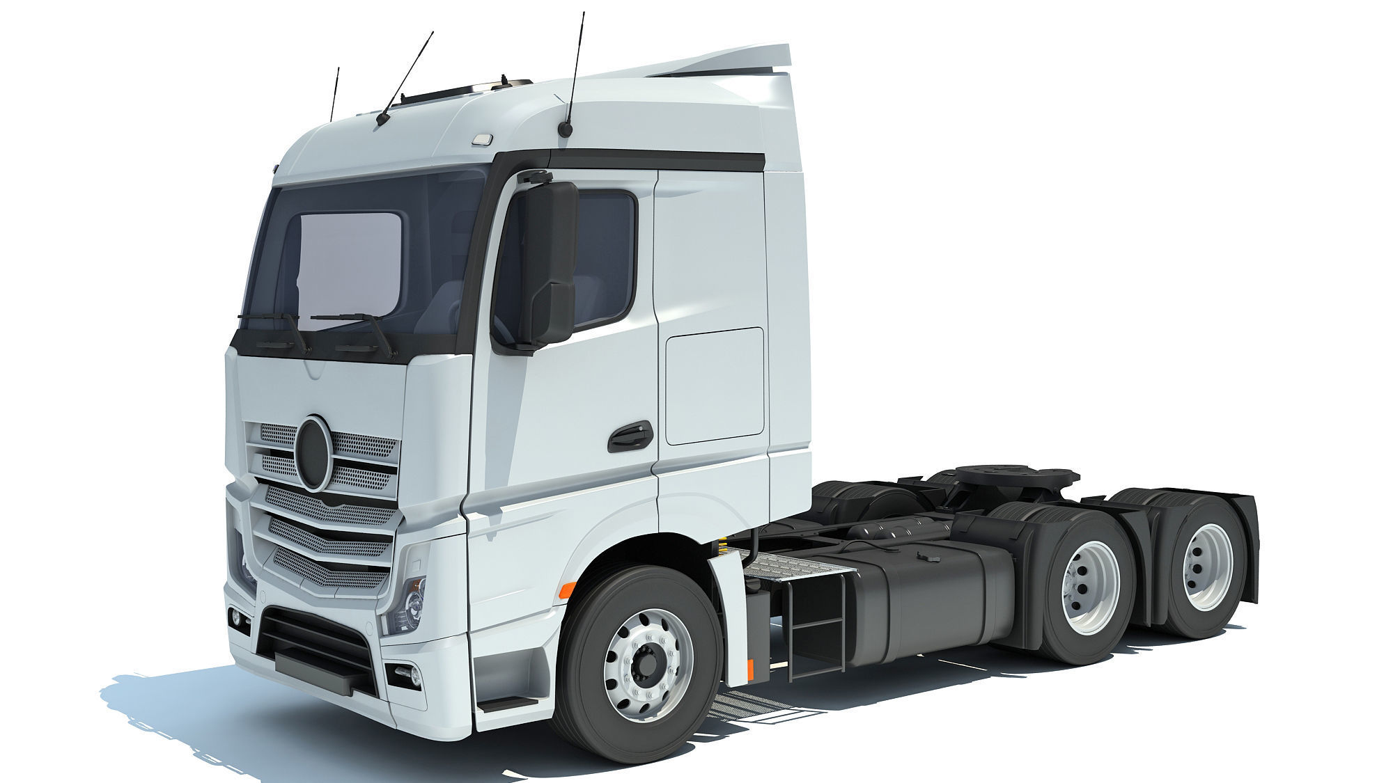 Generic Semi Truck 3D model_7
