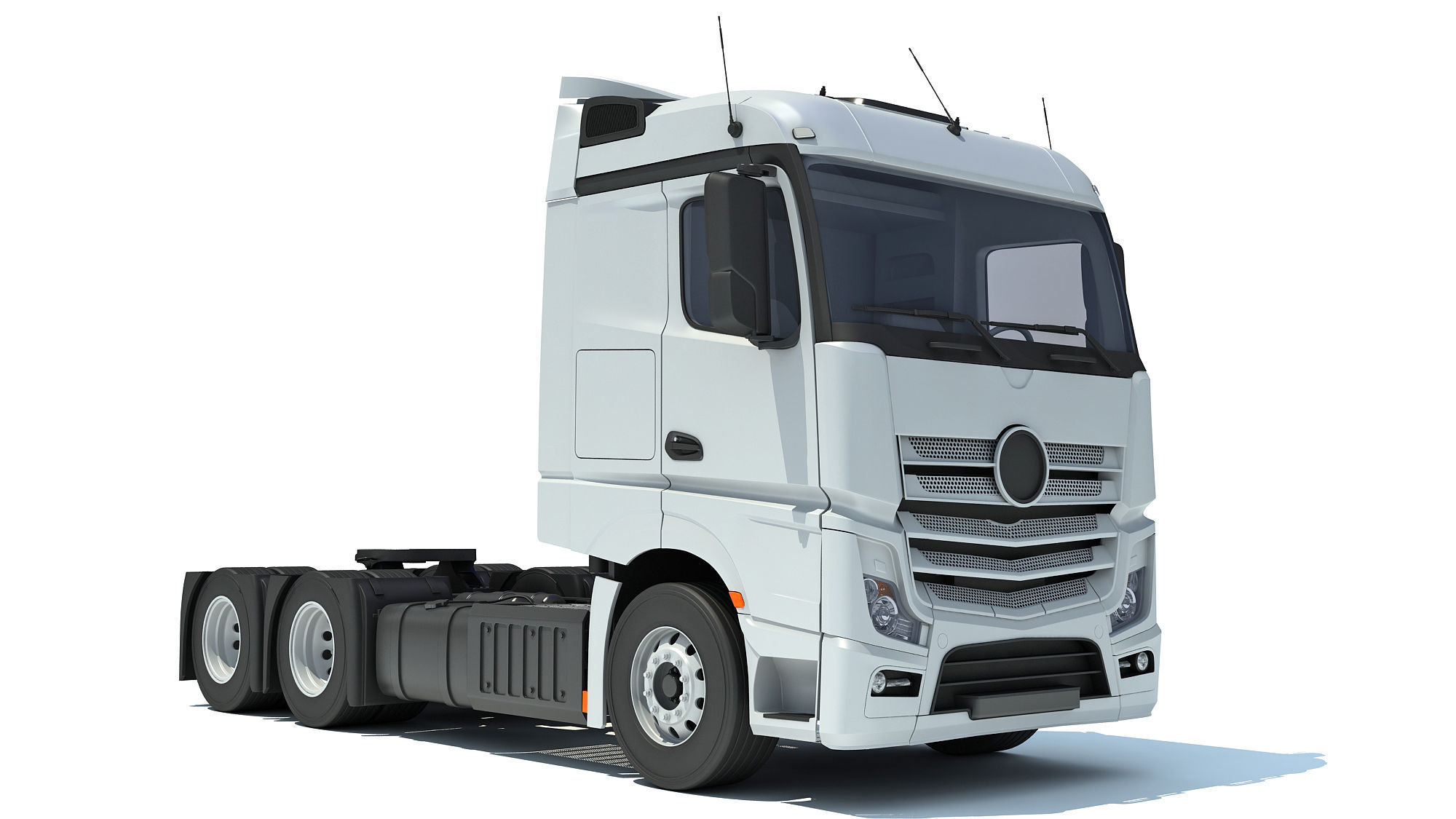 Generic Semi Truck 3D model_9