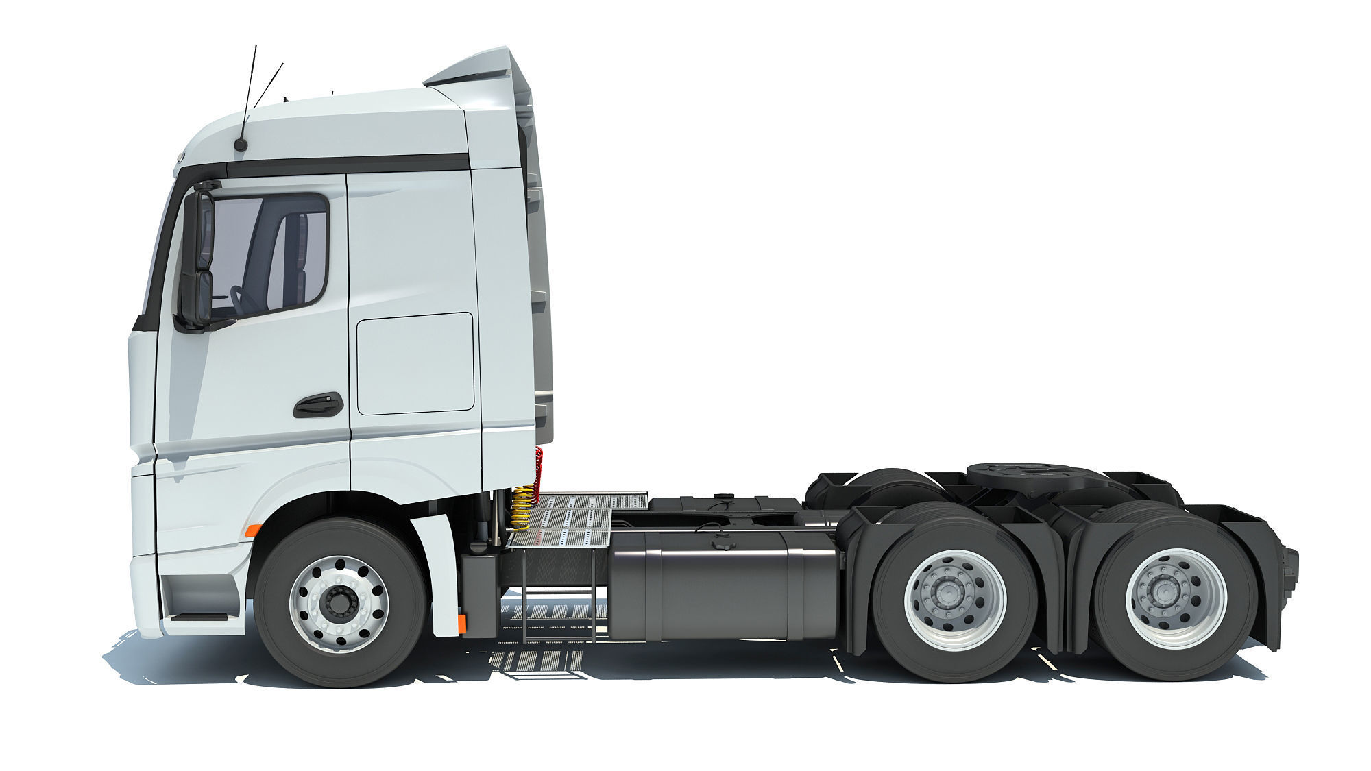 Generic Semi Truck 3D model_1