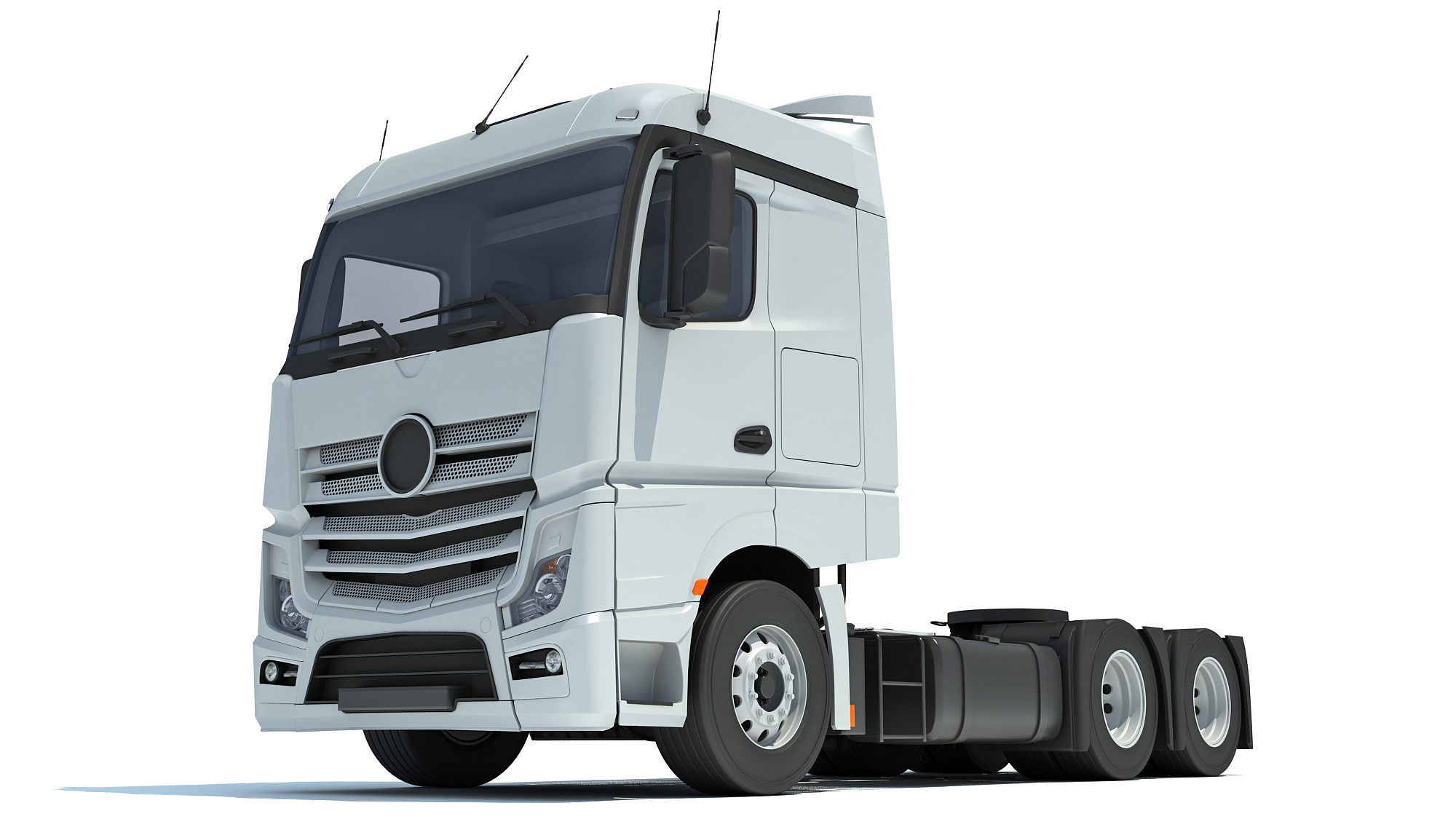 Generic Semi Truck 3D model_11