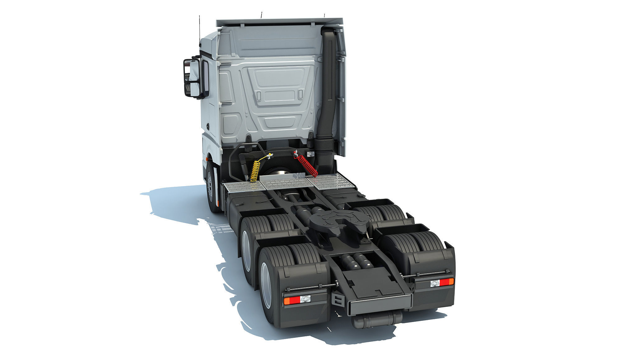 Generic Semi Truck 3D model_3