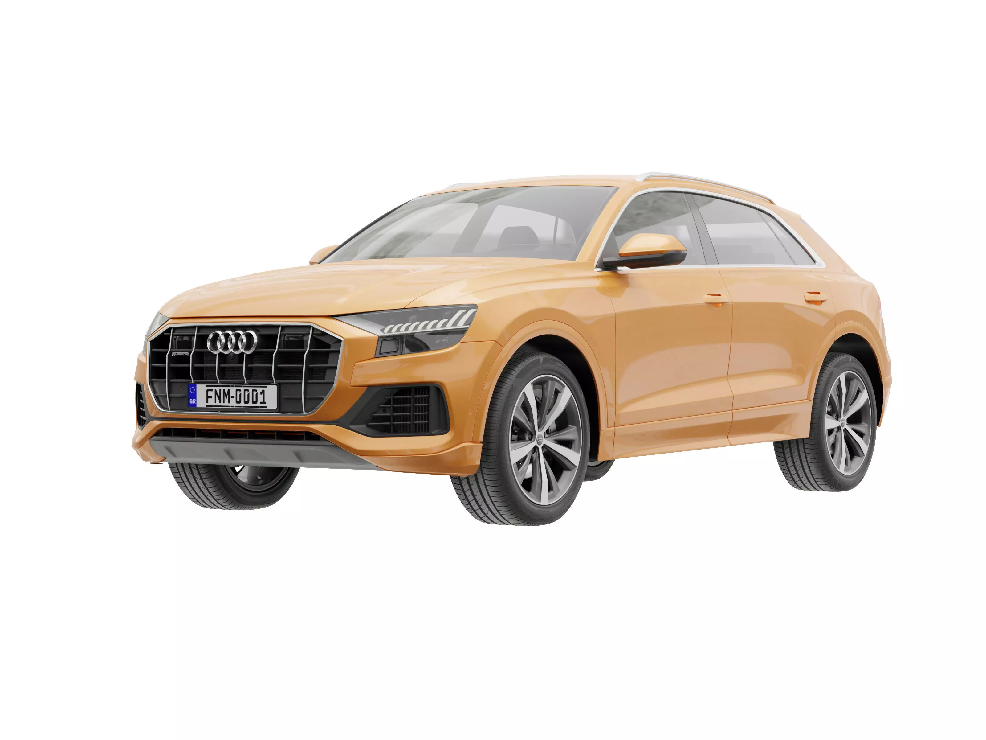 Audi Q8 2018 Blender model  3D model_0