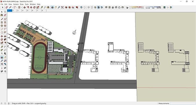 Sketchup School and University K10 3D model 5