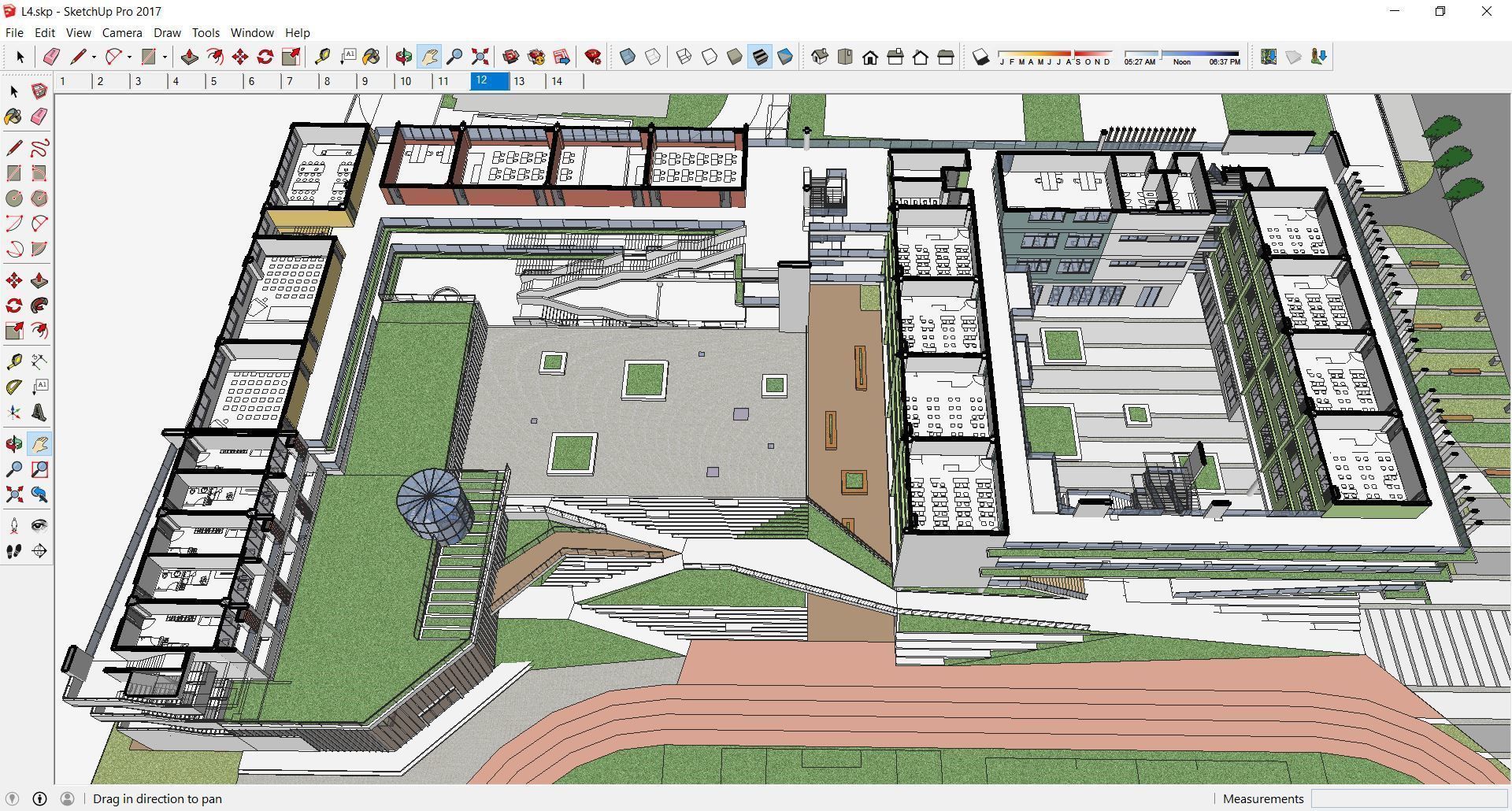 Sketchup School and University L4 3D model_6