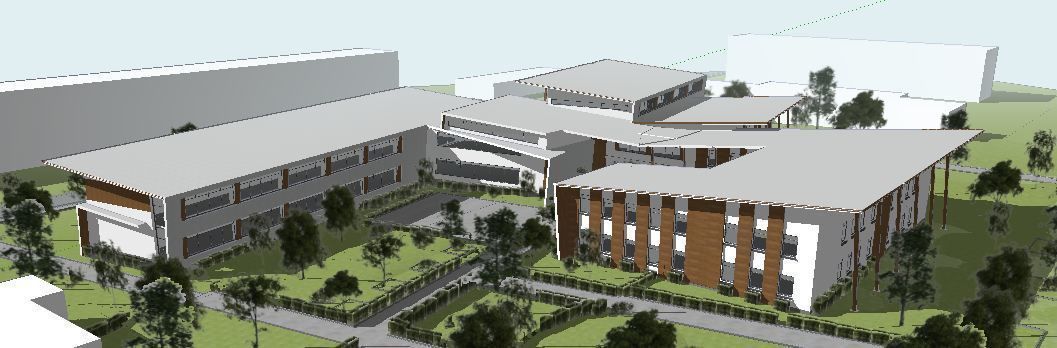 Sketchup School and University S2 3D model_3