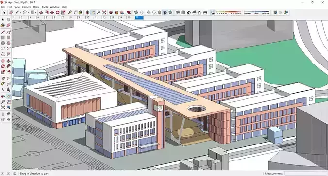 Sketchup School and University S4 3D model