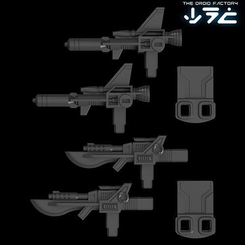 TDF-TFAC004 Decepticon Clones Weapon Set 3D print model