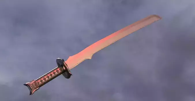 Samurai fantasy sword  3D model