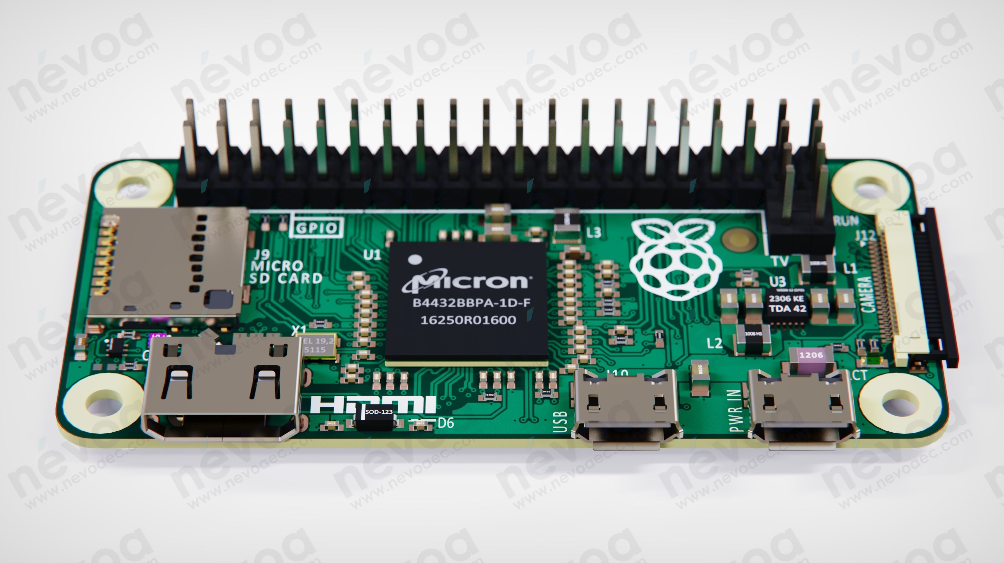 Single-board computers - Raspberry Pi Zero - Raspberry Pi 3D model_5