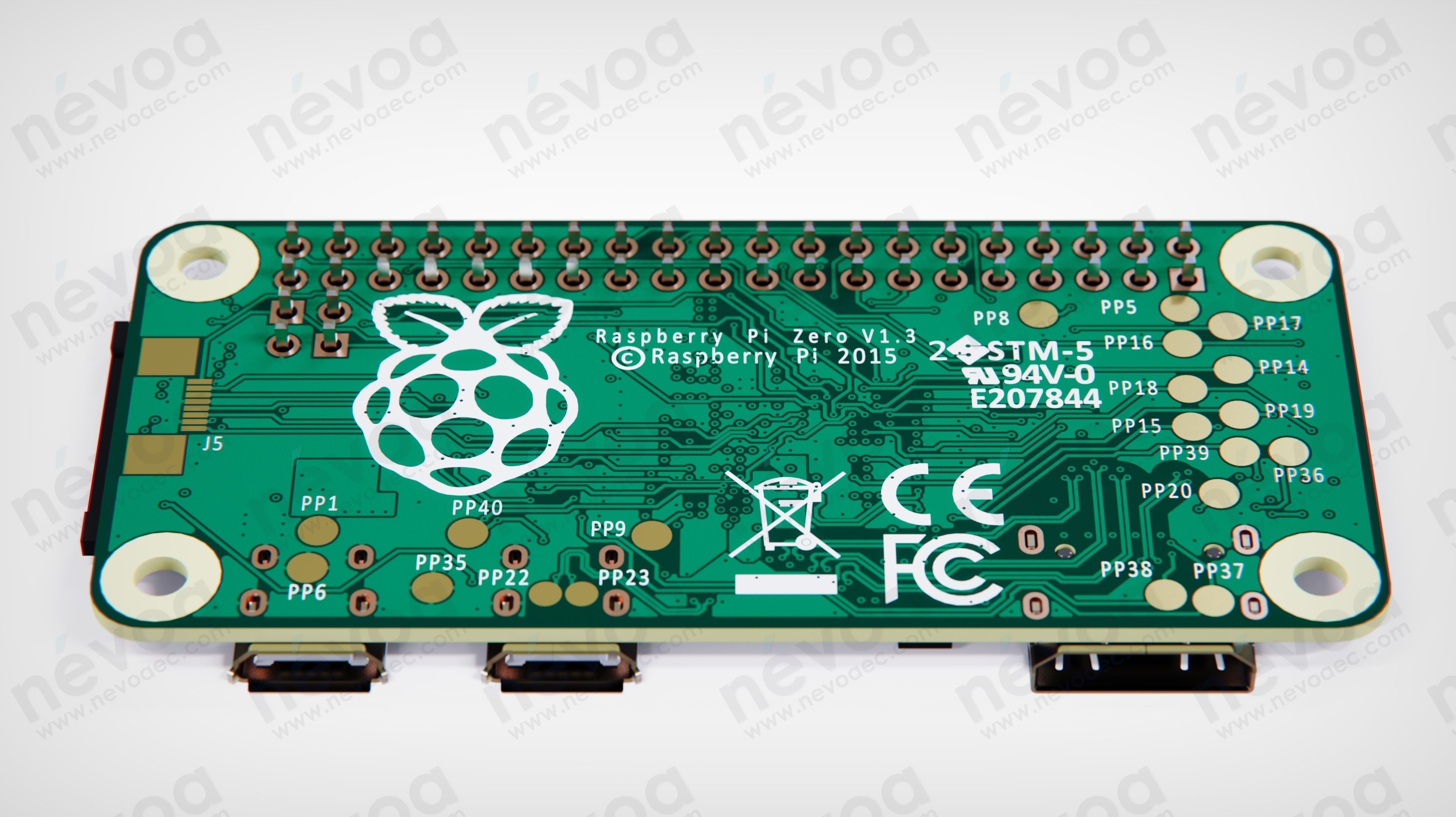 Single-board computers - Raspberry Pi Zero - Raspberry Pi 3D model_2