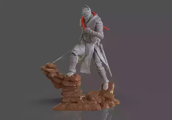 Dark Souls 3 Soul Of Cinder Sculpture 3D print model