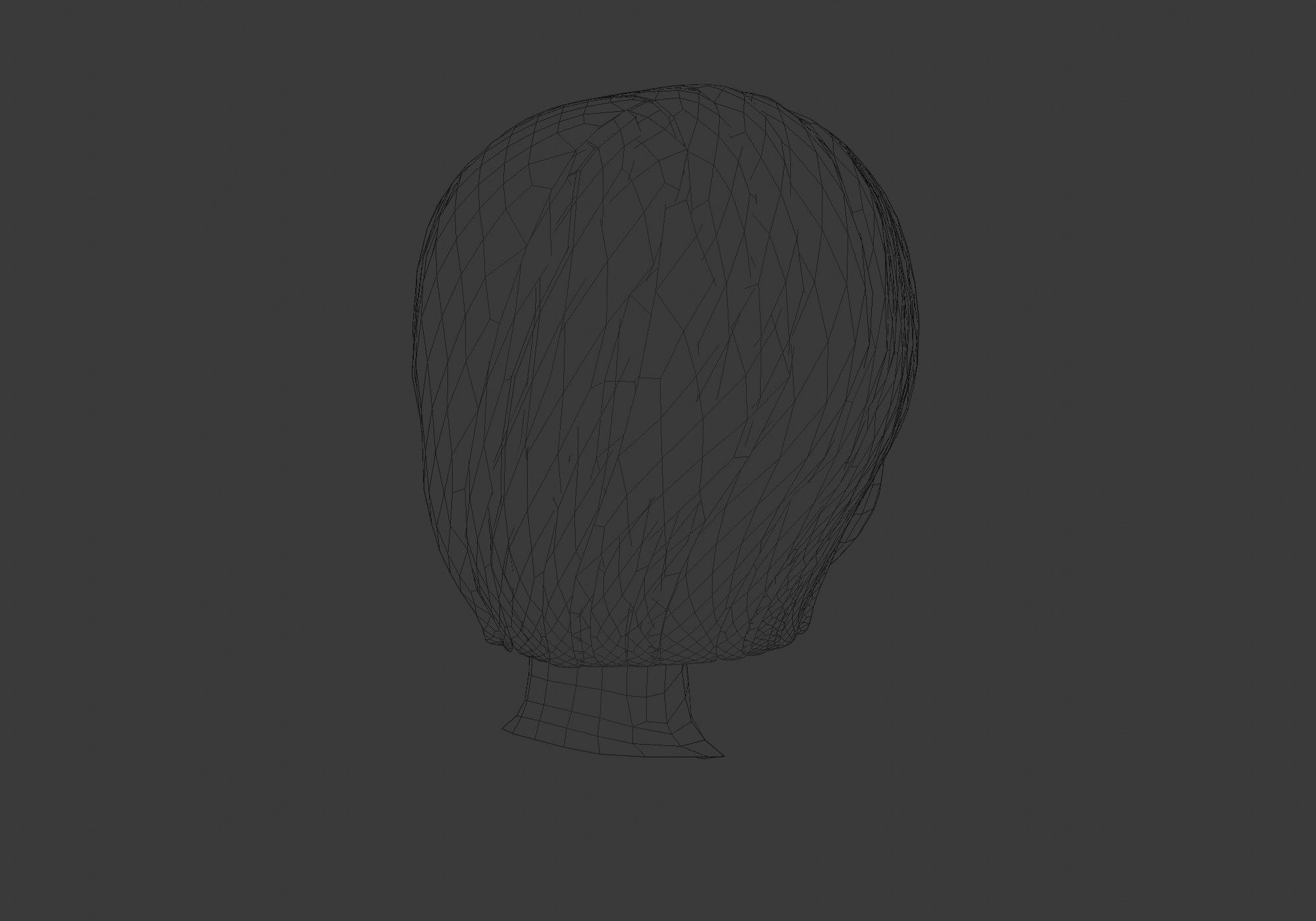 hairstyle in 4 colors 3D model_8