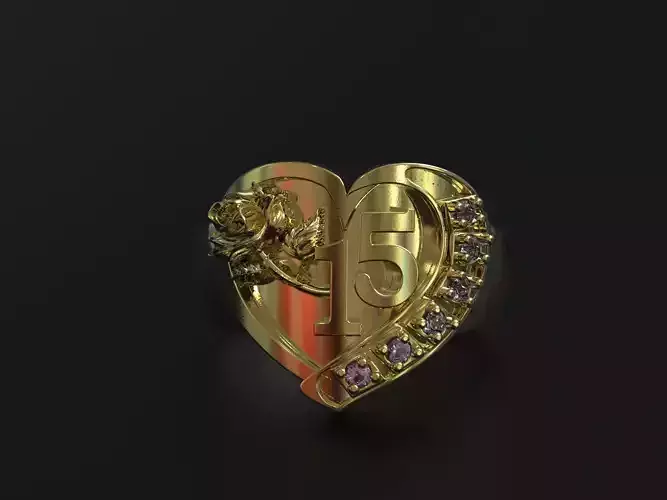 Ring 15 Years - Anillo De 15 Anios 3D print model
