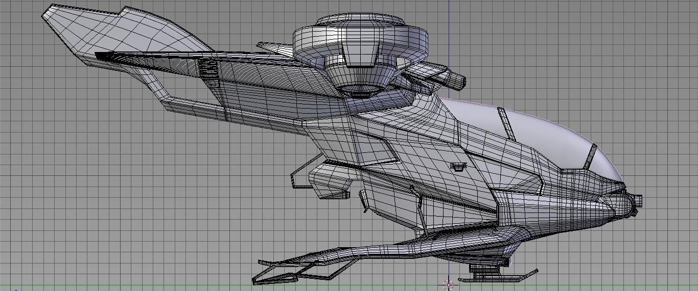 WARCRAFT JET Low-poly 3D model_10