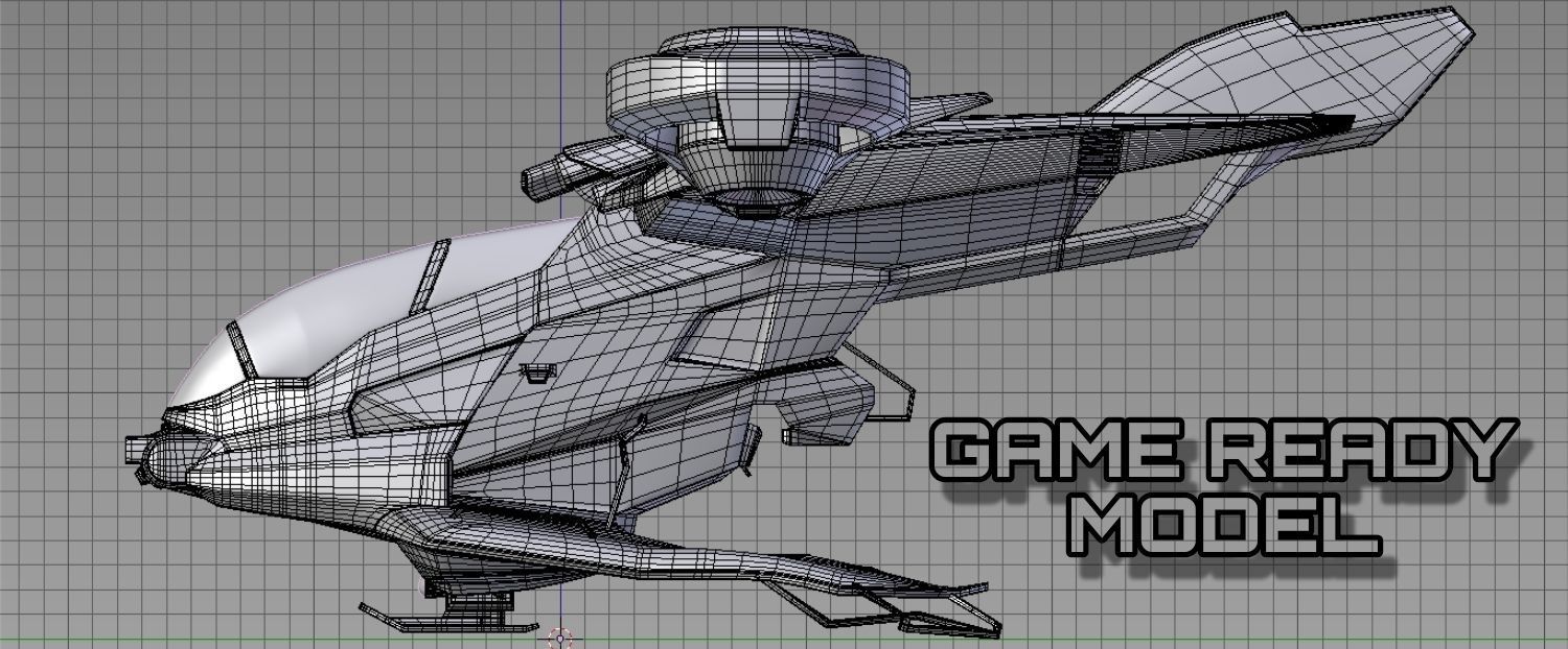 WARCRAFT JET Low-poly 3D model_8