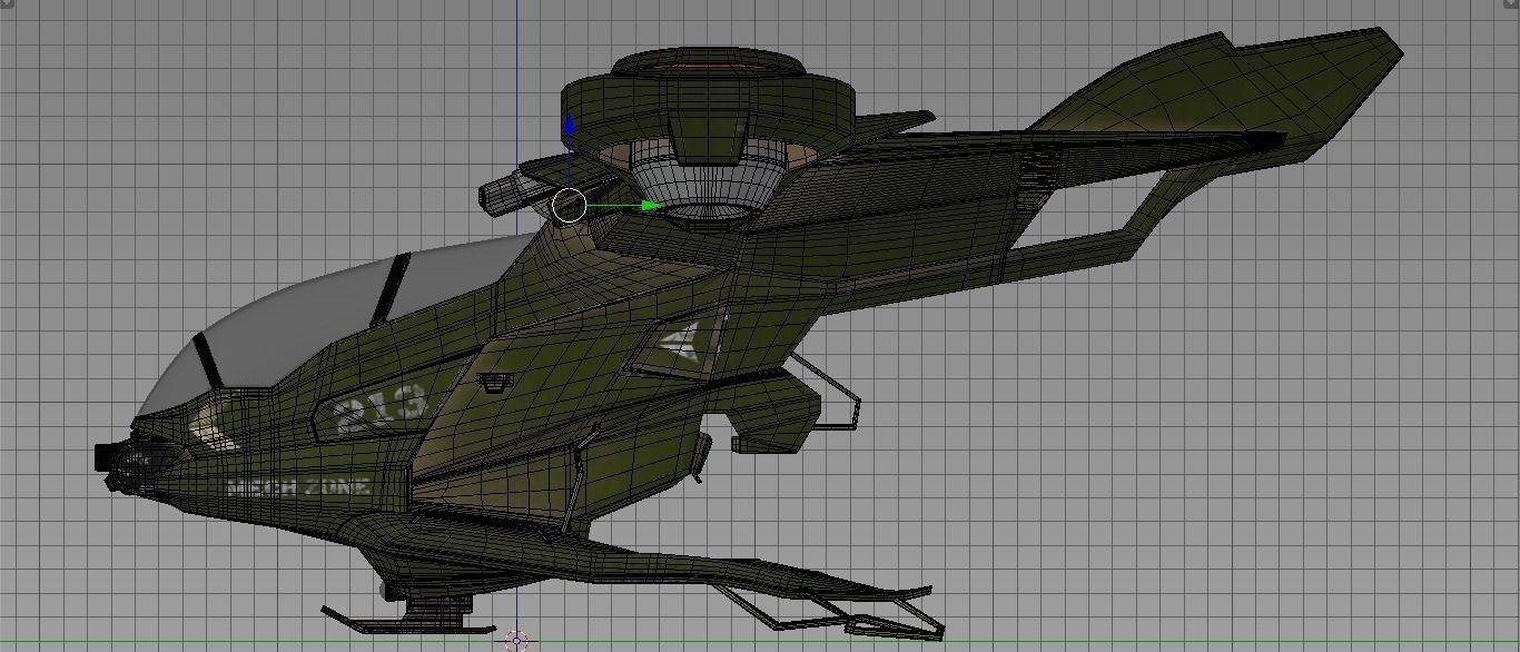 WARCRAFT JET Low-poly 3D model_4