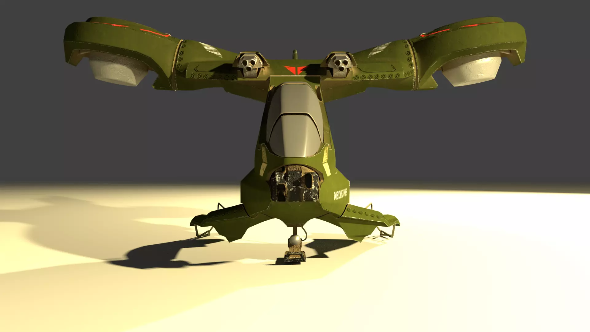 WARCRAFT JET Low-poly 3D model_0