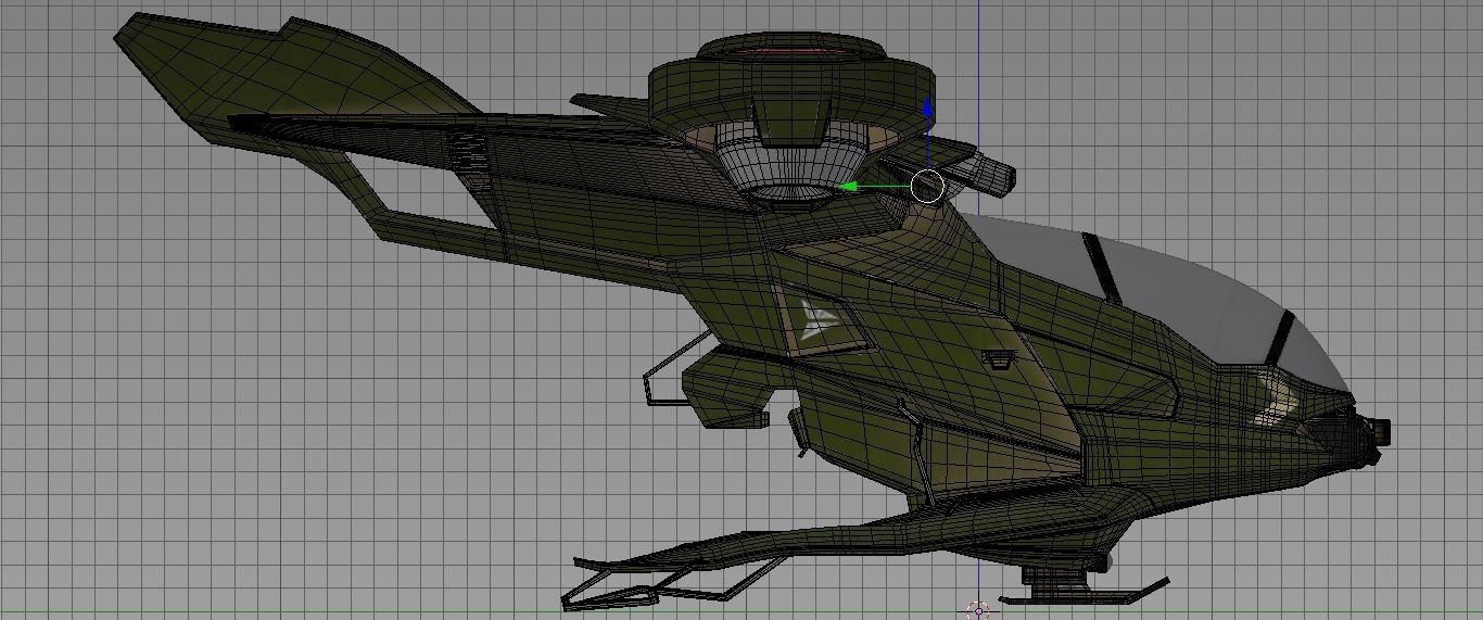 WARCRAFT JET Low-poly 3D model_5