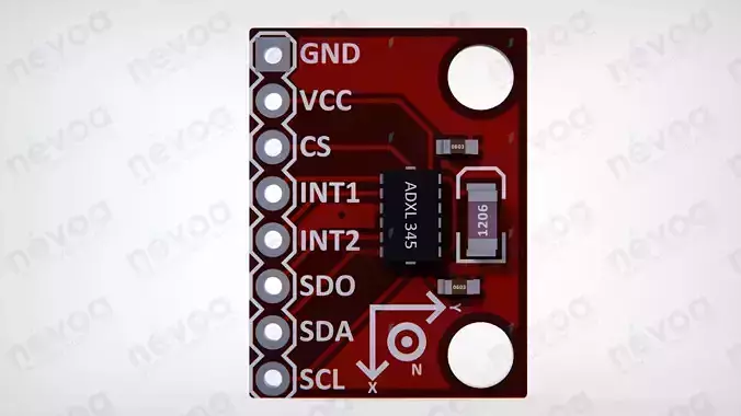 SparkFun Triple Axis Accelerometer Breakout - ADXL345 - SparkFun 3D model