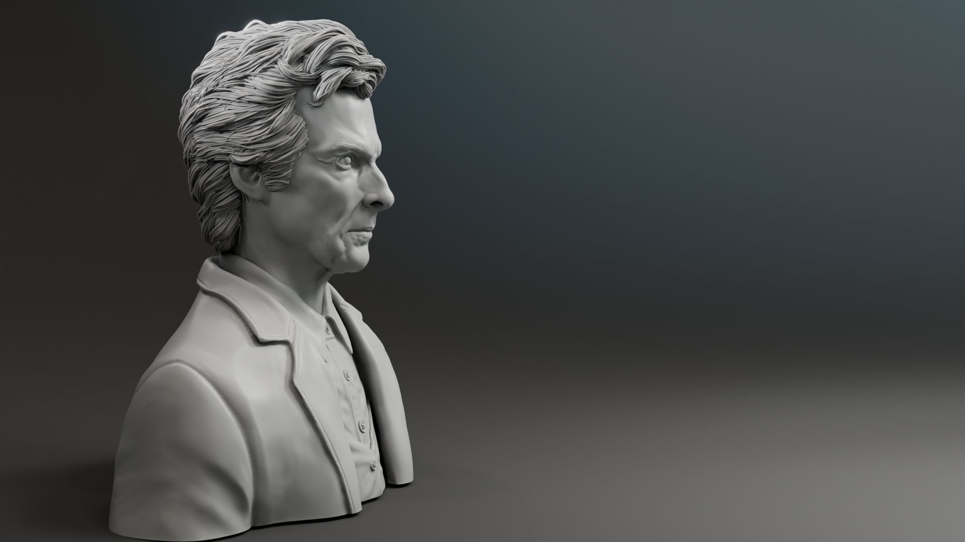 Peter Capaldi - 12th Doctor - Doctor Who 3D print model_18