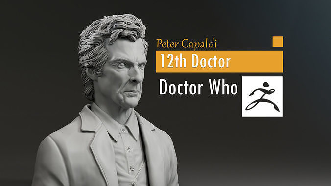 Peter Capaldi - 12th Doctor - Doctor Who 3D print model