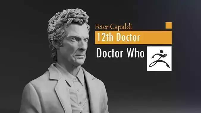 Peter Capaldi - 12th Doctor - Doctor Who 3D print model