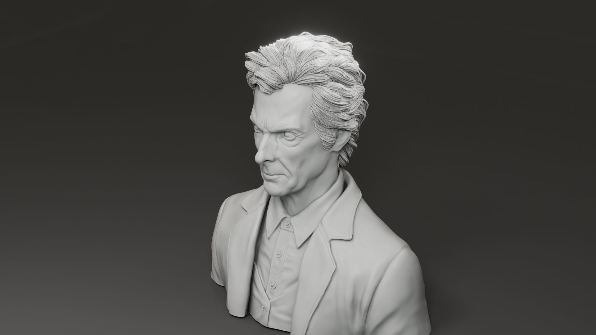 Peter Capaldi - 12th Doctor - Doctor Who 3D print model_4