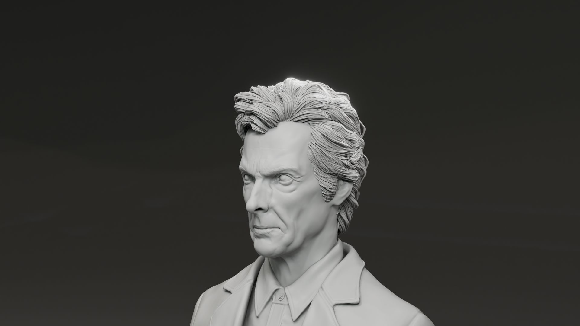 Peter Capaldi - 12th Doctor - Doctor Who 3D print model_9