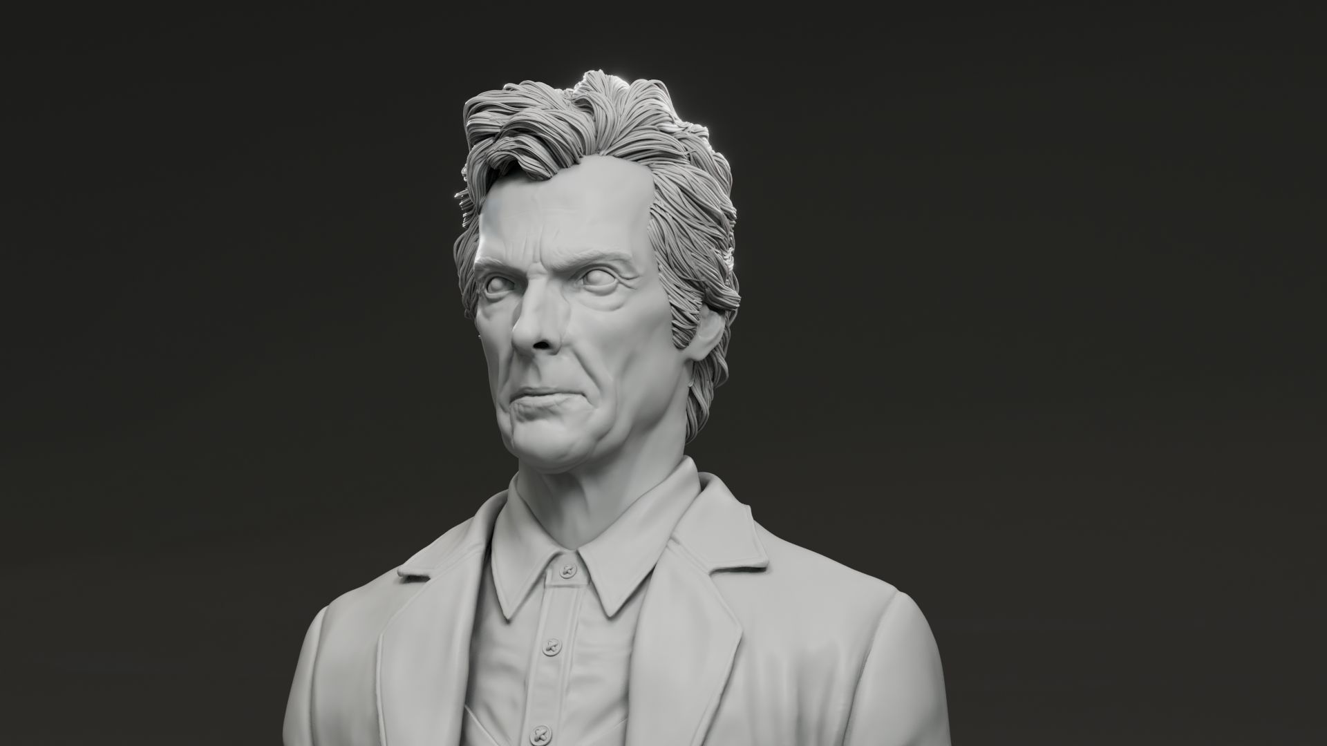 Peter Capaldi - 12th Doctor - Doctor Who 3D print model_1