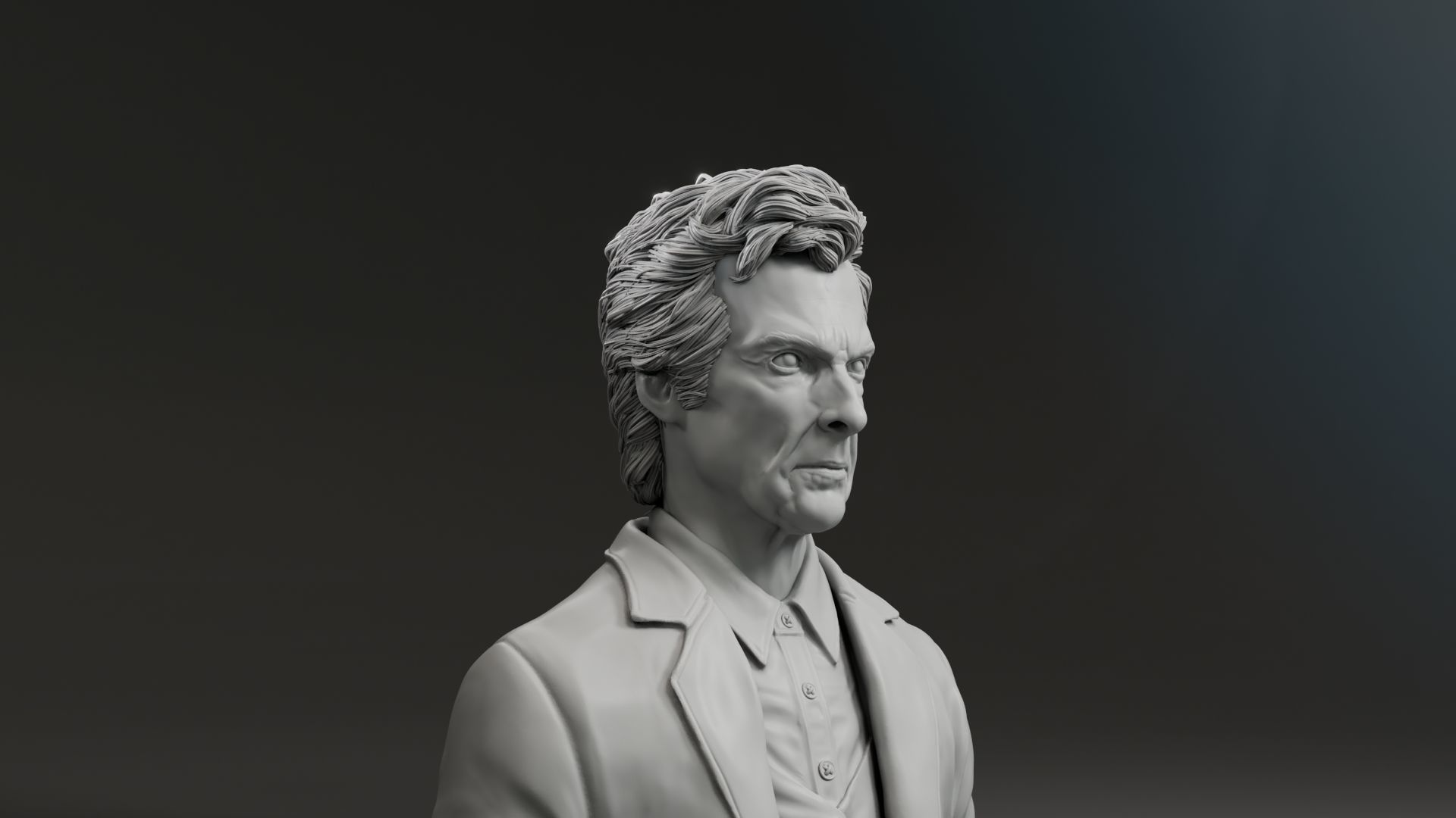 Peter Capaldi - 12th Doctor - Doctor Who 3D print model_2