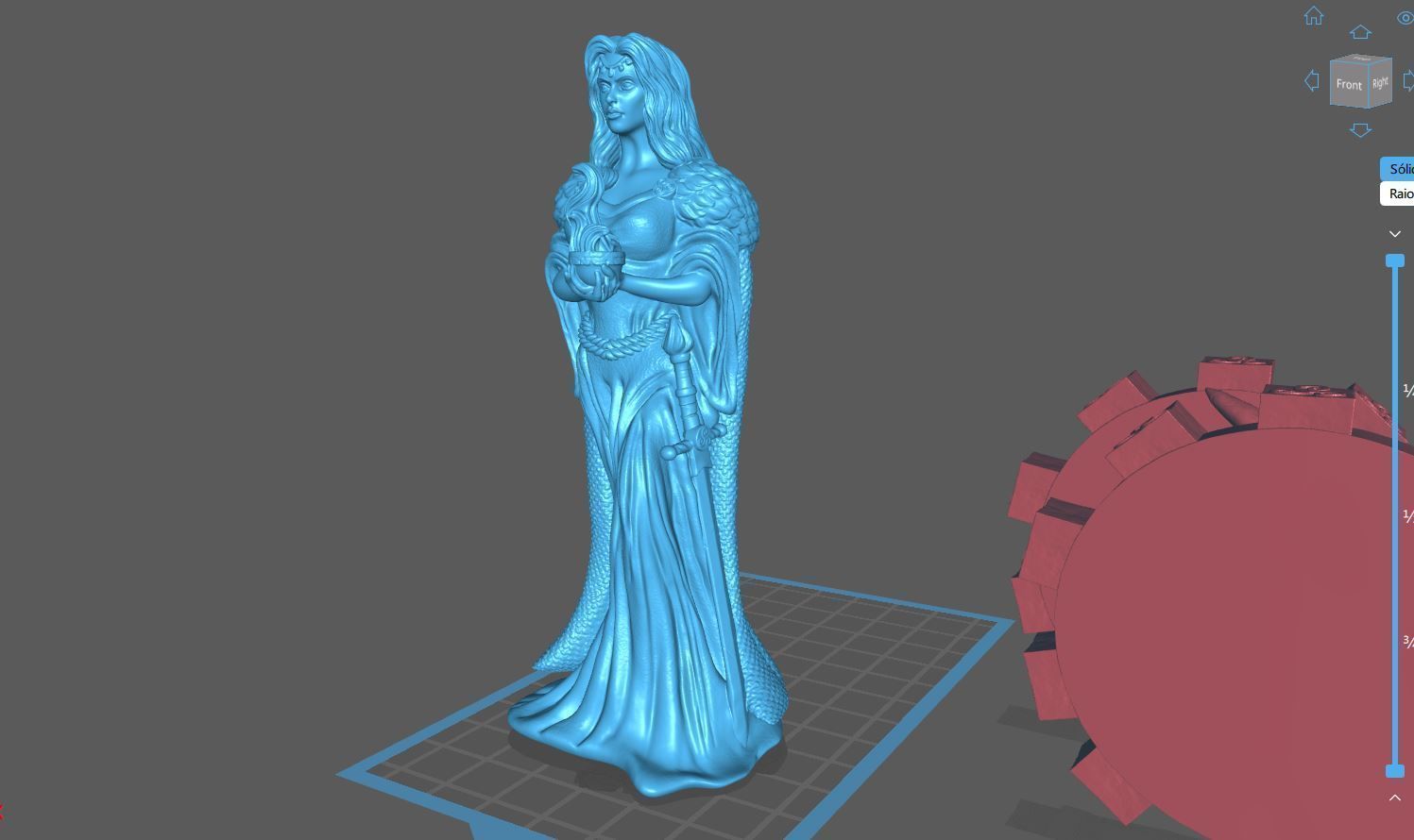 Brigid Goddess 3D print model_8