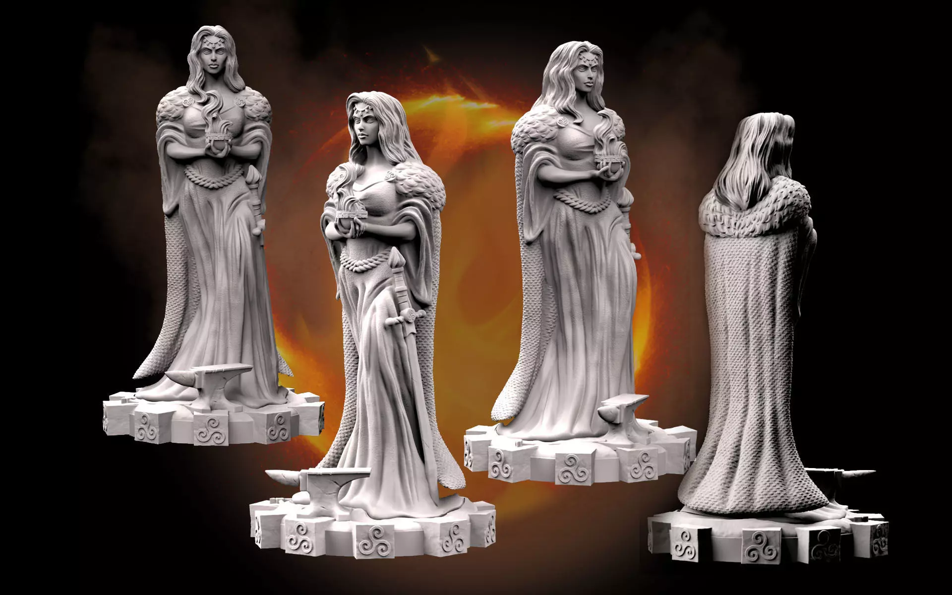 Brigid Goddess 3D print model_0