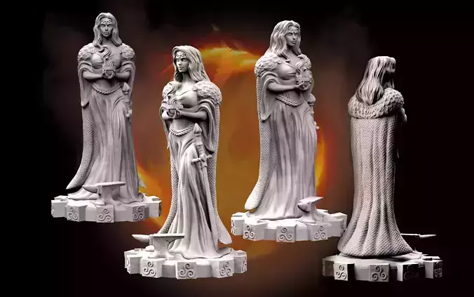 Brigid Goddess 3D print model
