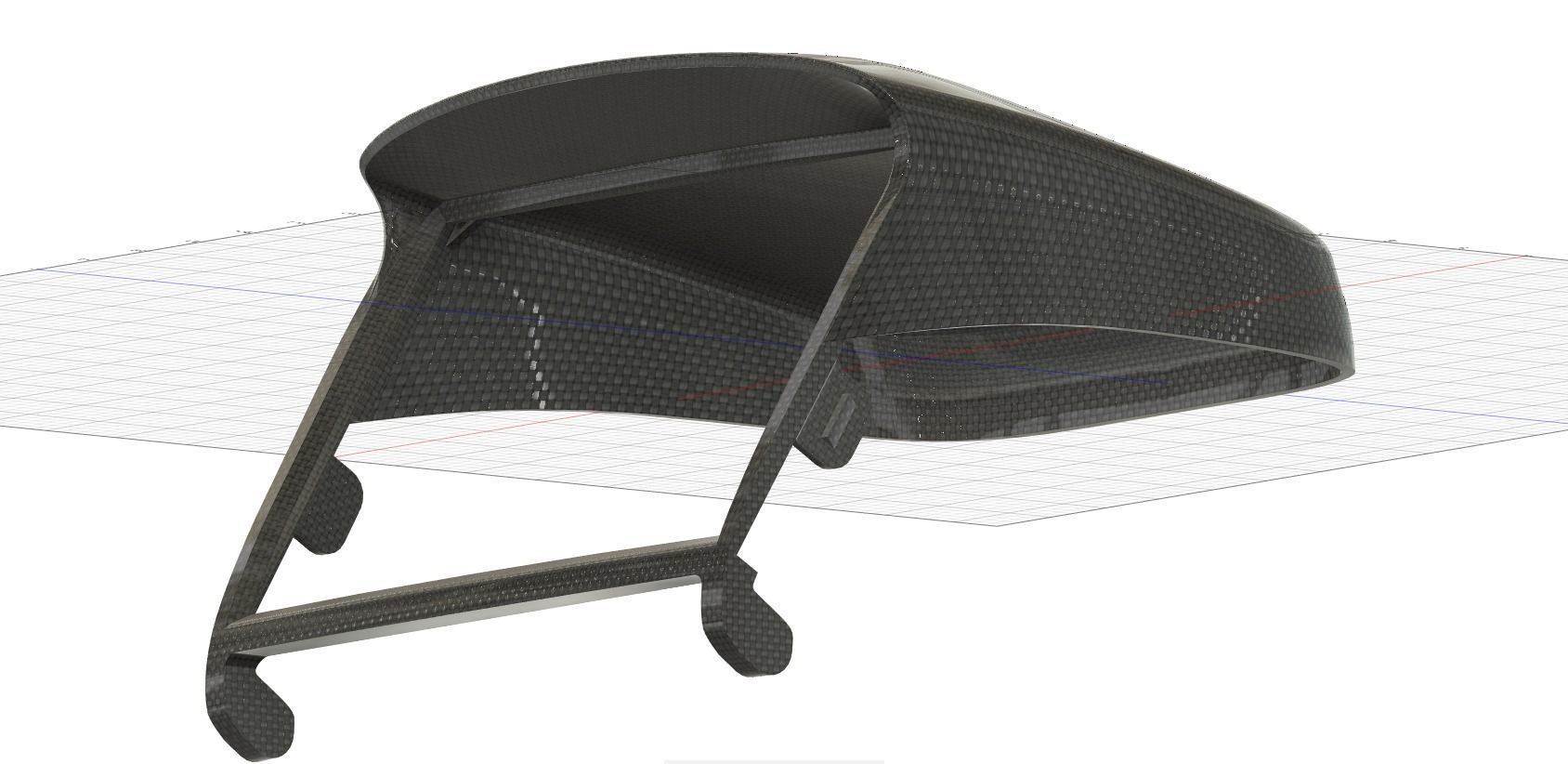 Subaru Impreza center pod housing for LCD screen 3D print model_3