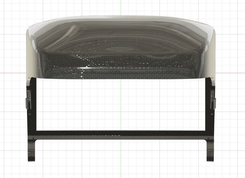 Subaru Impreza center pod housing for LCD screen 3D print model_7