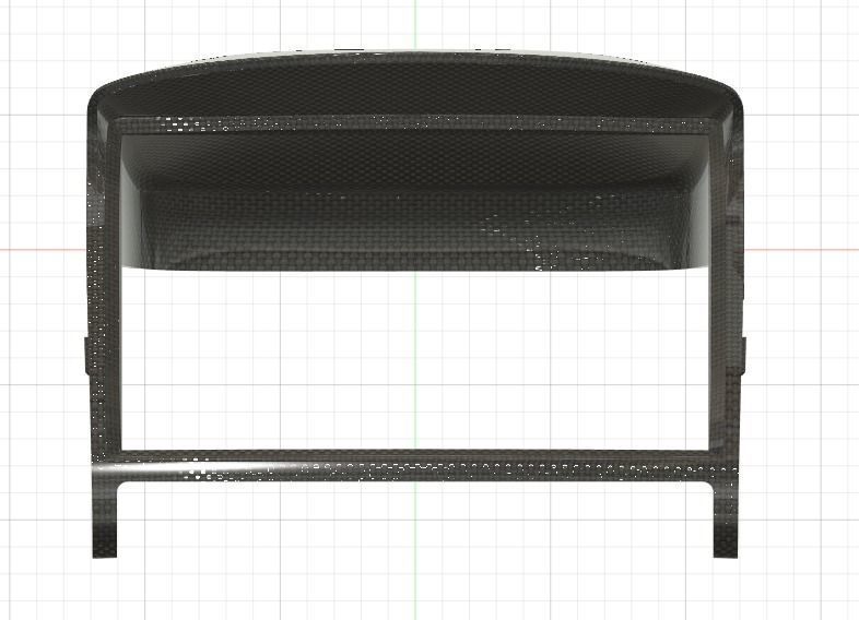 Subaru Impreza center pod housing for LCD screen 3D print model_8