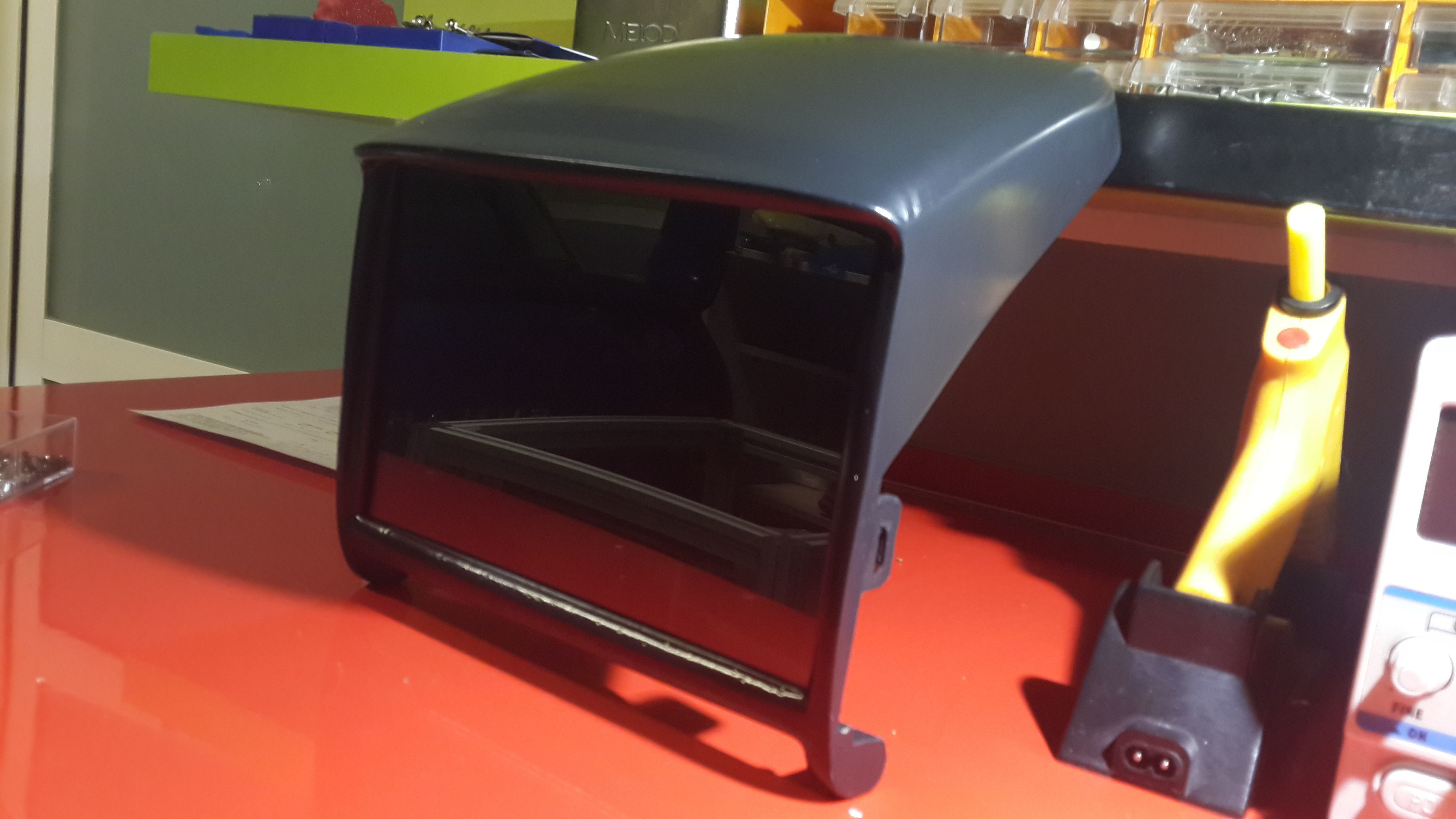 Subaru Impreza center pod housing for LCD screen 3D print model_13