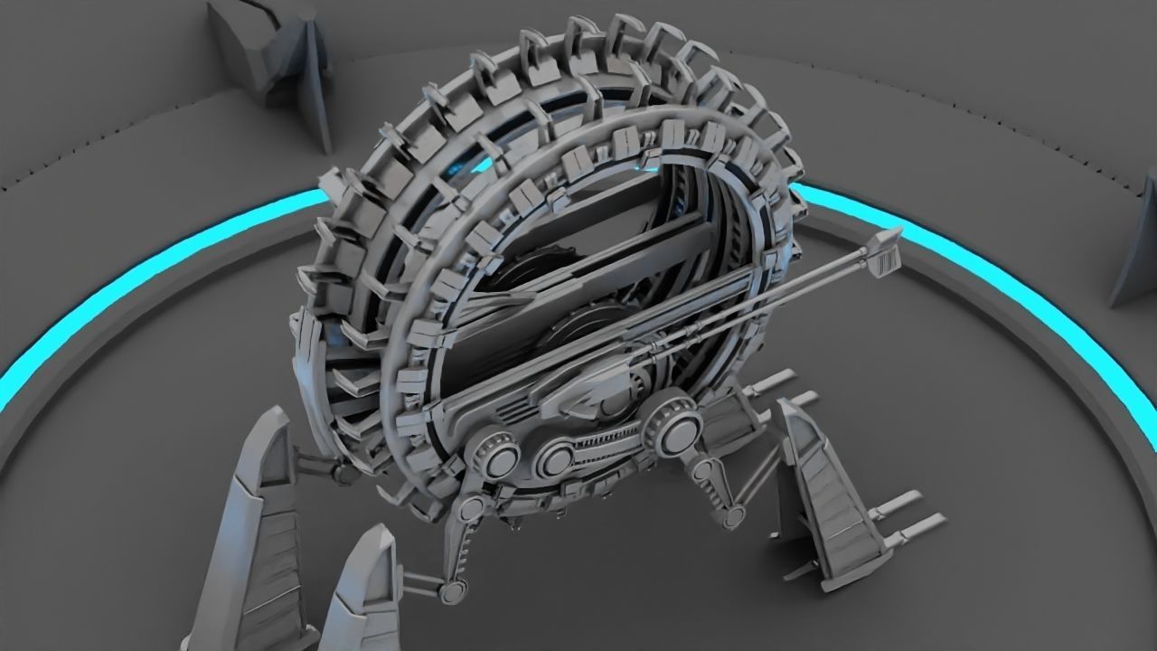 GRIEVOUS VEHICLE  rigged animated 3D model_13