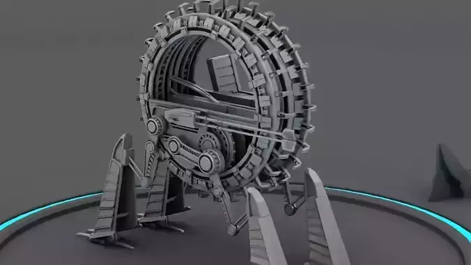 GRIEVOUS VEHICLE  rigged animated 3D model