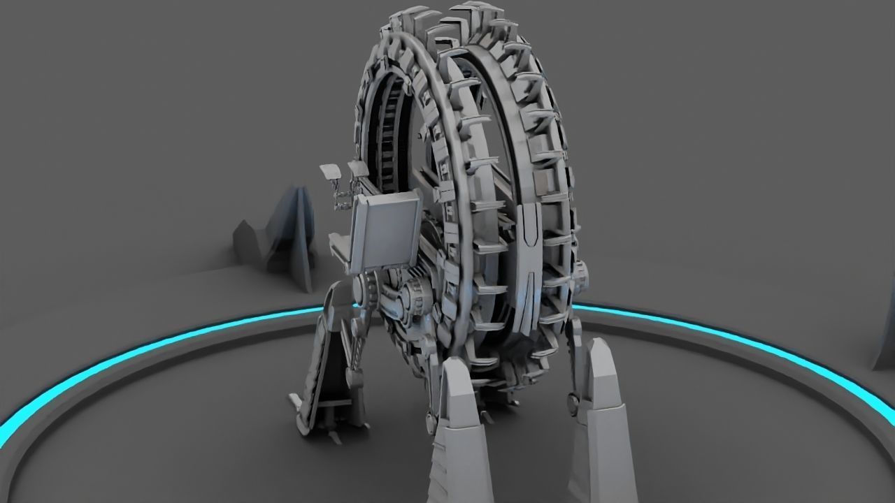 GRIEVOUS VEHICLE  rigged animated 3D model_11