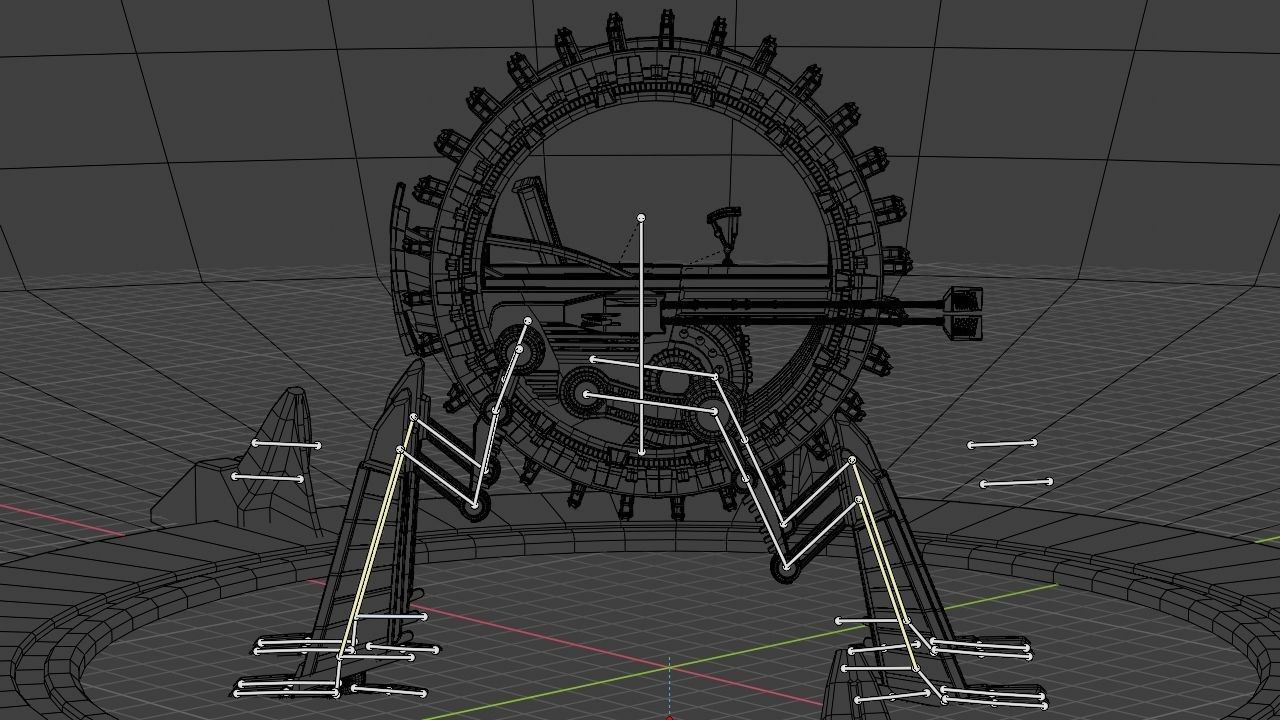 GRIEVOUS VEHICLE  rigged animated 3D model_38